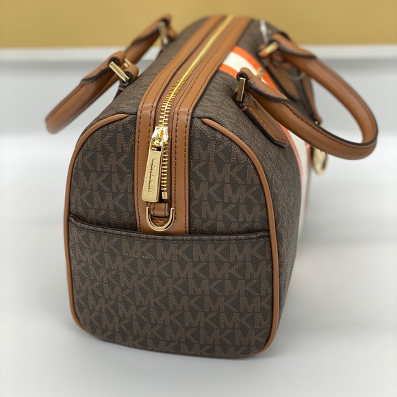 MICHAEL KORS BEDFORD SMALL DUFFLE SATCHEL TNGRINE - Picture 7 of 16